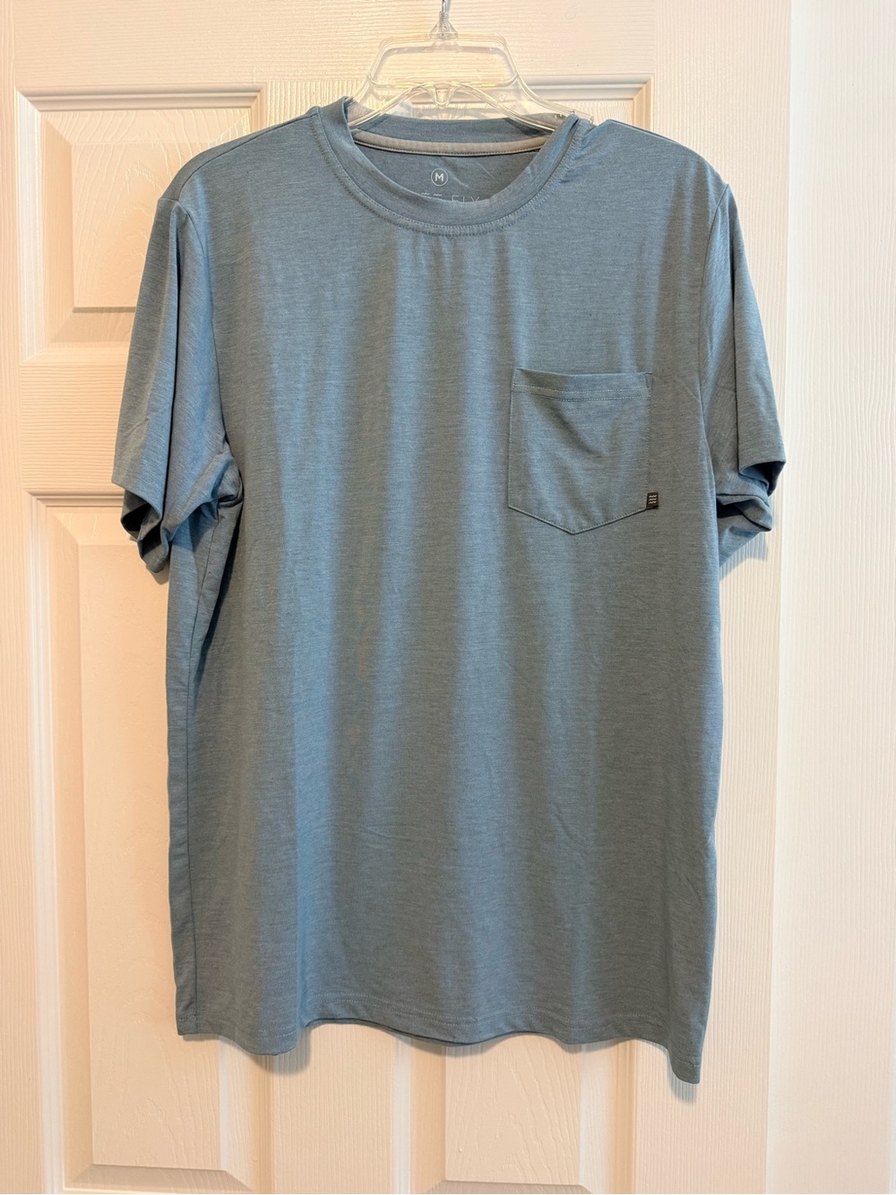 Free Fly Apparel Men's Short Sleeve Pocket Tee - Dusty Blue